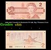  1986-1991 Canada $2 Banknote P# 94b, Sig. Thiessen-Crow Grades vf+