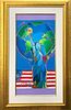 Peter Max - Mixed media on canvas "Statue of Liberty"