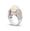 18K South Sea Golden Pearl Diamond Ring