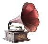 COLUMBIA DISC GRAMOPHONE WITH MORNING GLORY HORN