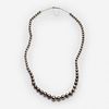 Navajo Sterling Graduated Pearl Bead Necklace, 8mm-16mm