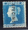 Great Britain 1855 2d Blue Specimen Stamp.