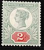 Great Britain 2d Green/Red 1887 Stamp.