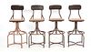 Four Industrial Western Electric Operators Chairs