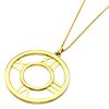 TIFFANY & CO. OPEN MEDALLION 18K YELLOW GOLD NECKLACE