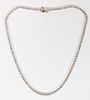 5CT DIAMOND AND 14KT WHITE GOLD ETERNITY NECKLACE