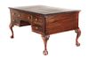 1890- American Chippendale Mahogany Partners Desk