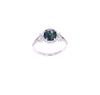 Madagascar Sapphire & VS2 Diamond Platinum Ring