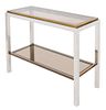 Willy Rizzo "Flamina" Two-Tier Console Table