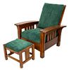 Stickley Morris Reclining Lounge Chair & Ottoman