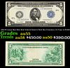 1914 $5 Large Size Blue Seal Federal Reserve Note San Francisco, CA Type A Grades Choice AU FR-891