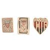 Civil War Patriotic Folk Art Carved Bone Items, Including One by an Andersonville POW