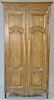 Large Baker two door armoire Louis XV style with fitted shelf and drawer interior. ht. 81in., wd. 38in., dp. 18in.