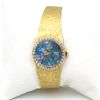 Ladies 14K Gold Omega Inlaid Opal Wristwatch