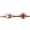 Two 14K Gold Ruby and Diamond Rings