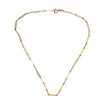 14K Gold Paper Clip Style Chain