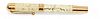 Aurora (Italian) 'Jubilaeum' 18k Gold Nib Fountain Pen, H 2" W 9.5" Depth 7.75"