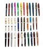 Fountain Pens & Ballpoint Pens, Feat. Parker & Narwhal, H 5" W 12.25" Depth 8.25" 34 pcs