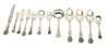 Gorham (American) 'King Edward' Sterling Silver Flatware, Service for Eight, 57t oz 54 pcs