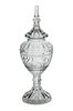 Waterford (Irish) Crystal Ginger Jar with Lid, H 22" W 7.5"