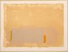John Hoyland (British, 1934-2011) Lithograph in Colors on Wove Paper, 1971, "Ochre", H 23" W 31"