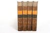 "Ancient History" 4-volume Set by Charles Rollin, 1870, H 8.75" W 1.5" Depth 6" 4 pcs