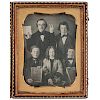 Quarter Plate Daguerreotype of a Mathematics Teacher with Young Students