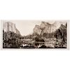 E.O. Goldbeck, Gateway to Yosemite Valley, Signed Panoramic Photograph, Plus