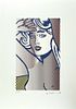 ROY LICHTENSTEIN's Nude With Blue Hair, A Limited Edition Lithography Print