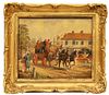 The Duke Of York Inn, An English Oil On Board Painting, Signed