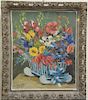 Harry Hering (1887-1967), oil on artist board, Still Life of Flowers "It's a Boy", signed and titled lower left: Harry Hering