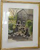 Three Harry Hering (1887-1967), watercolors, "The Brook", Watermill, and House Landscape, all signed Hering, sight sizes 9" x