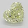 4.04 ct, Natural Fancy Yellow Even Color, IF, Heart cut Diamond (GIA Graded), Appraised Value: $142,400 