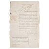George IV Manuscript Document Signed, 1815