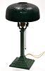 PITTSBURGH GLUE CHIPPED GLASS ELECTRIC TABLE LAMP