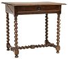 FRENCH LOUIS XIII STYLE WALNUT WRITING OR WORK TABLE