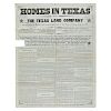 Texas Land and Immigration Company Broadsides, Maps, and More