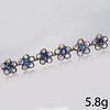 VICTORIAN DIAMOND AND SAPPHIRE FLORAL BAR BROOCH
