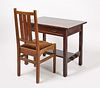 Stickley Desk with Arts and Crafts Chair