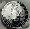 2021 Great Britain White Lion Of Mortimer 10 ozt .9999 Silver