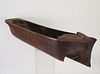Antique Carved Wooden Boat Makers Full Body Ship's Hull Model, 19th century