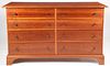 Stephen Swift Cherry and Ash Side by Side Eight Drawer Chest