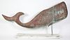 Vintage Copper Whale Weathervane