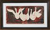 Don Choate Limited Edition Woodblock Print "Fron's Geese"