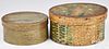 Two painted bentwood boxes, 19th c.