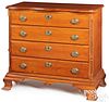 Rare Connecticut Chippendale chest of drawers