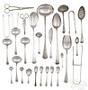 Georgian silver serving utensils