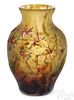 Daum Nancy art glass vase, early 20th c.