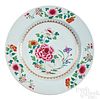 Chinese export porcelain Famille Rose charger