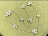 Van Cleef & Arpels Frivole necklace, 9 flowers, 18K white gold, Diamond